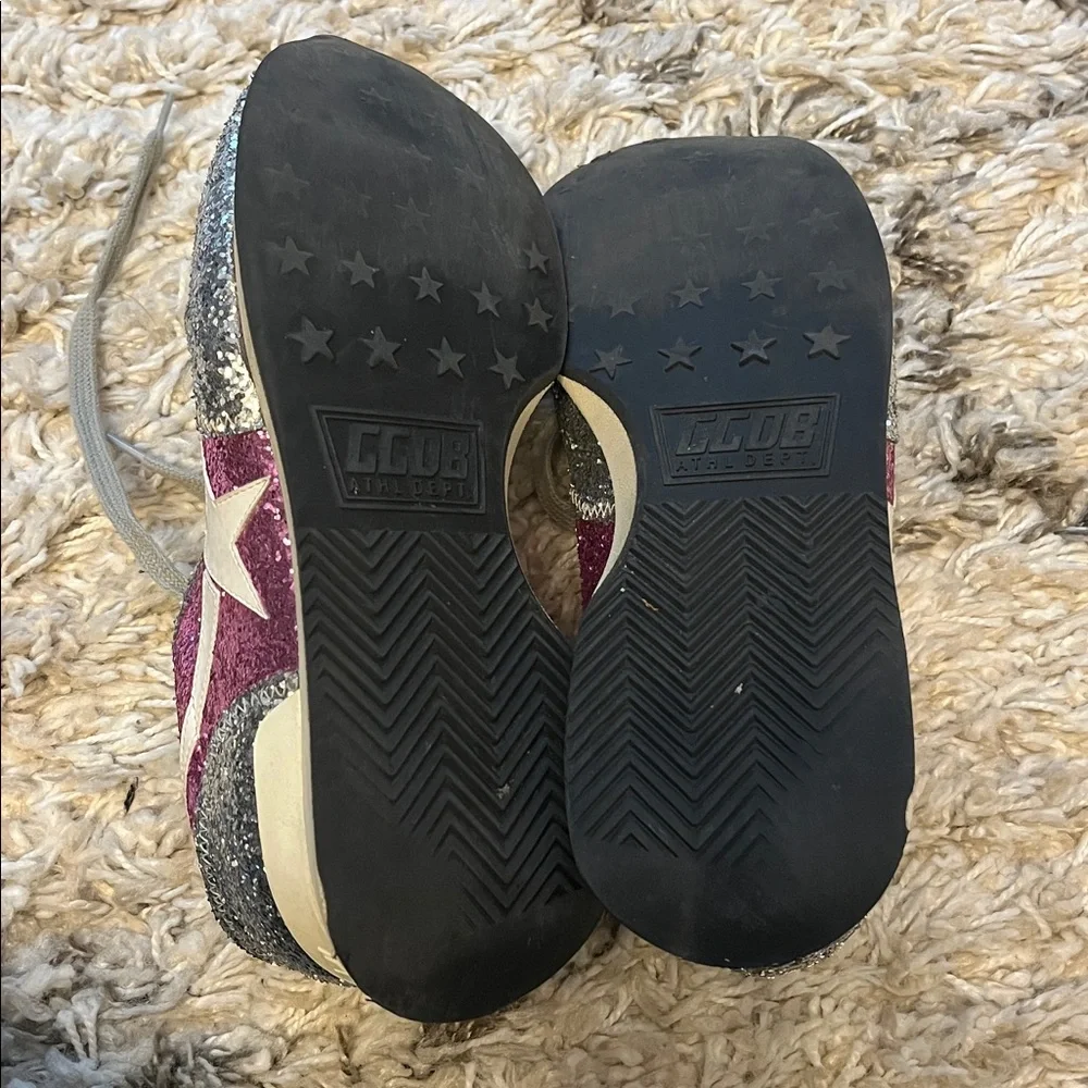 Golden Goose glitter sneaker. Silver. Size 36. Pre-owned. - Picture 9 of 9